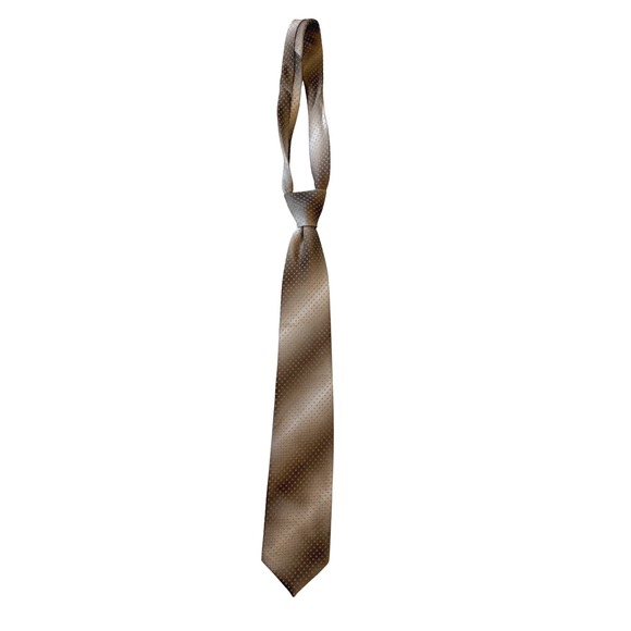 Wembley Other - Wembley Wemlon Wash n Wear Brown Gold Micro Dot Pattern Vintage Necktie